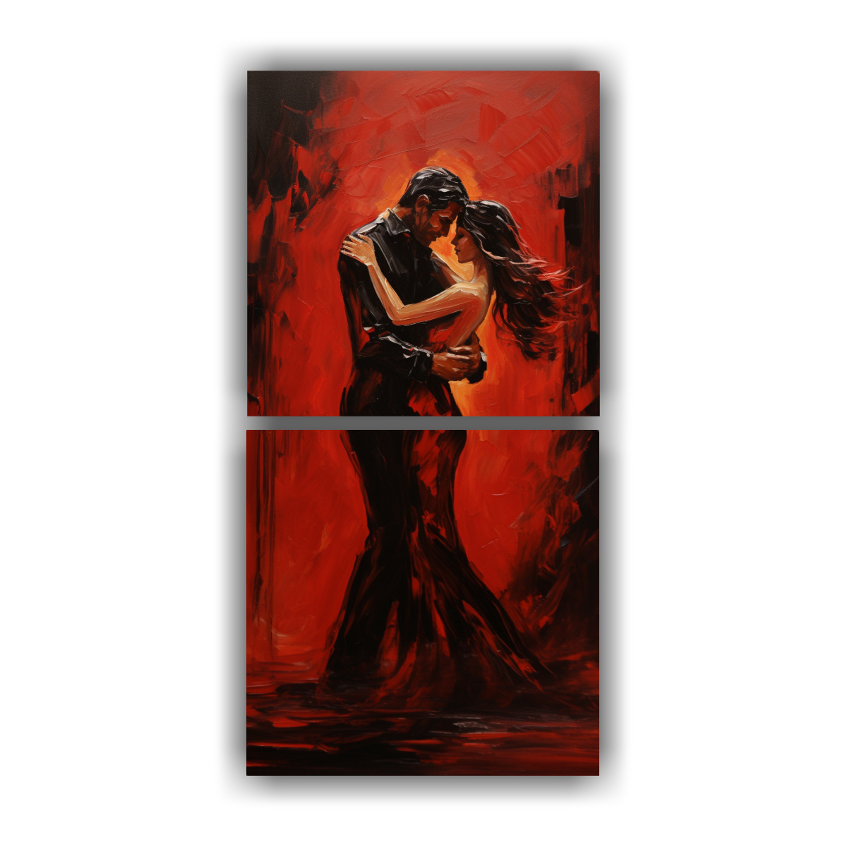 ARTE GRÁFICO DE LA PASIÓN SALVAJE DE UN BAILE 20X40 CM - 1