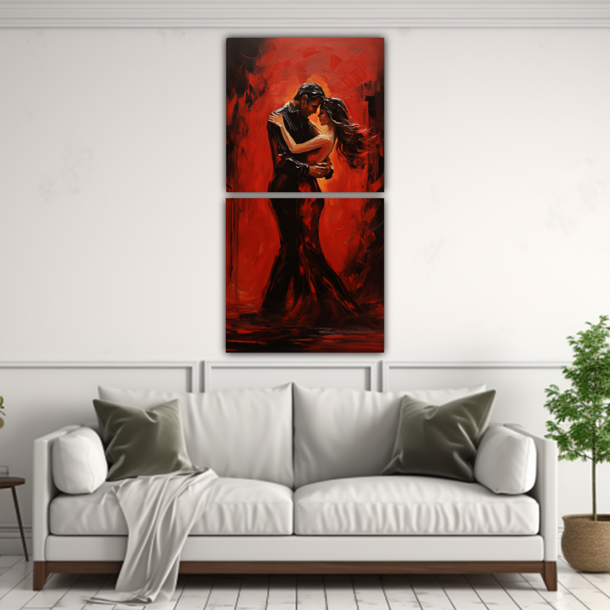 ARTE GRÁFICO DE LA PASIÓN SALVAJE DE UN BAILE 20X40 CM - 2
