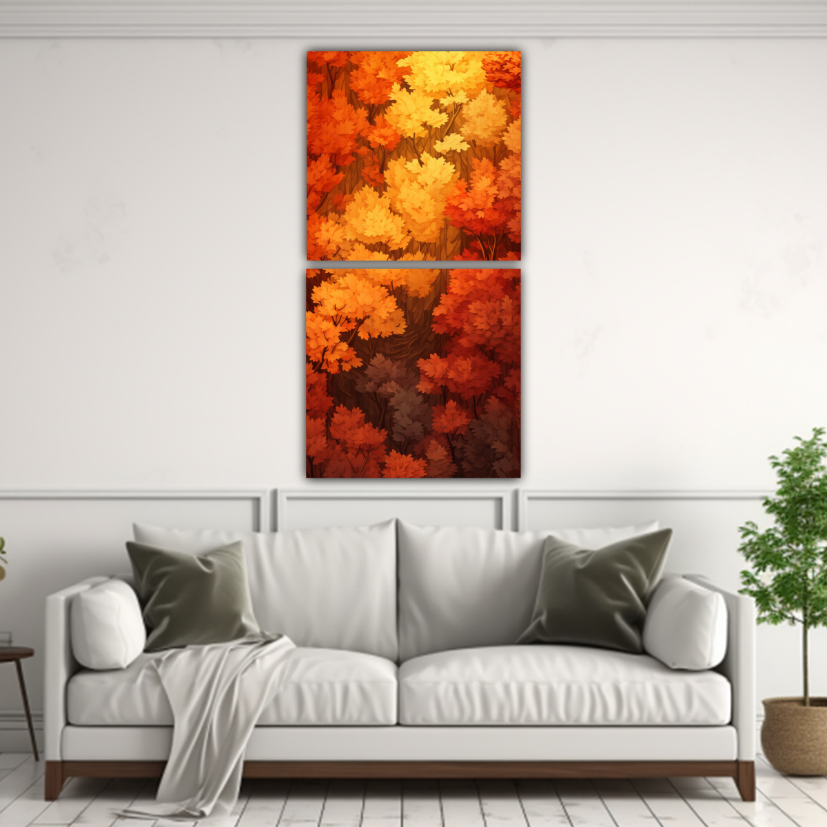 2 CUADROS DECORATIVOS ARTE TELA CANVAS TEXTURA 70X140 CM - 2