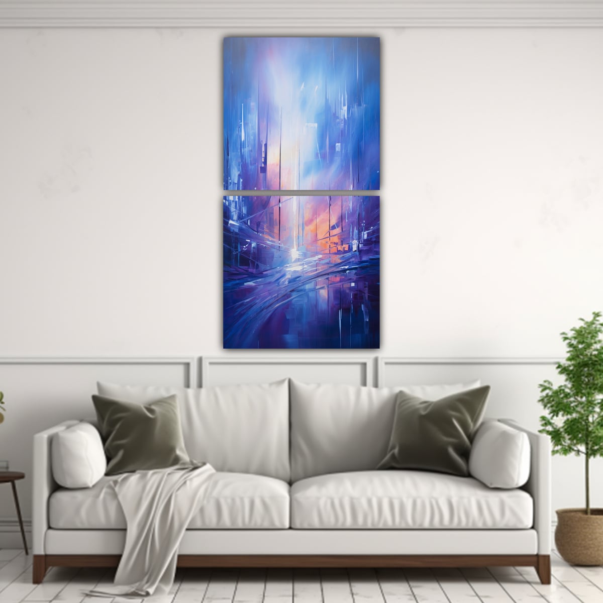 PINTURAS DECORATIVAS ABSTRACTAS DE INSPIRACIÓN 80X160 CM - 2