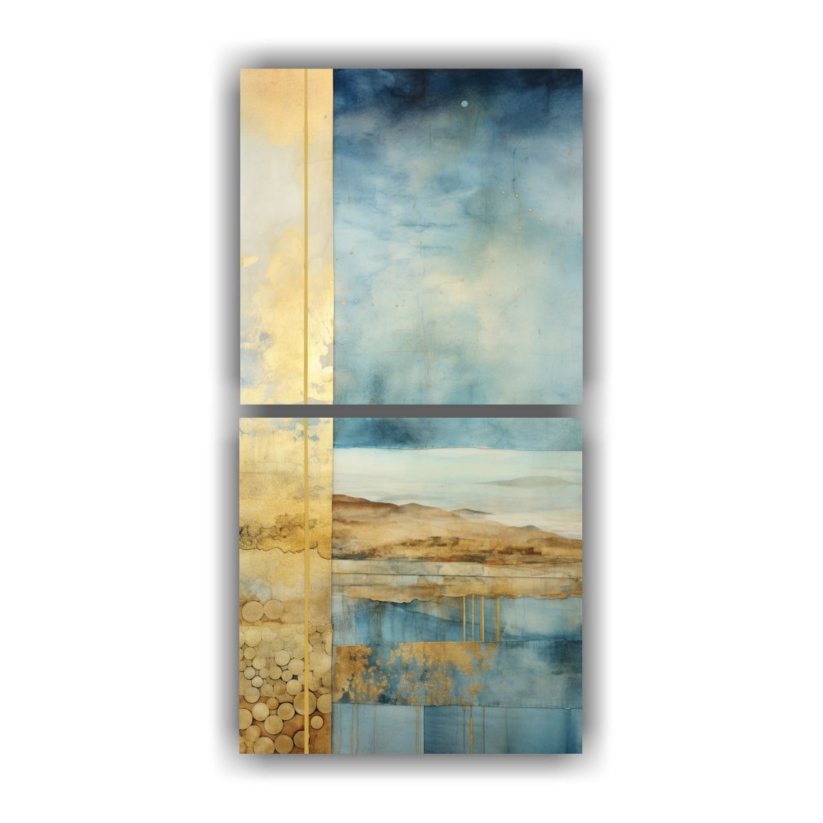 PINTURA INSPIRADORA DE COLORES VIBRANTES CON 20X40 CM - 1