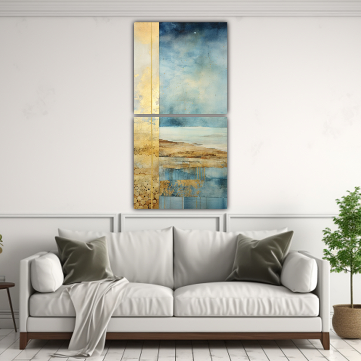 PINTURA INSPIRADORA DE COLORES VIBRANTES CON 20X40 CM - 2