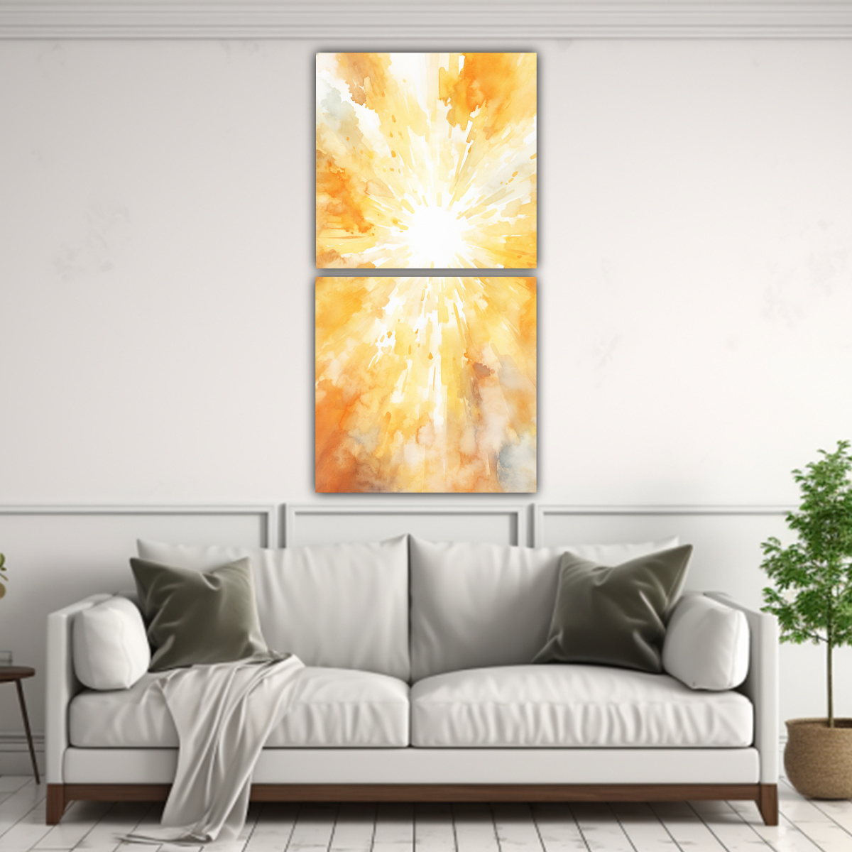 PINTURA DECORATIVA ABSTRACTA ESTILO POP ART CON 30X60 CM - 2