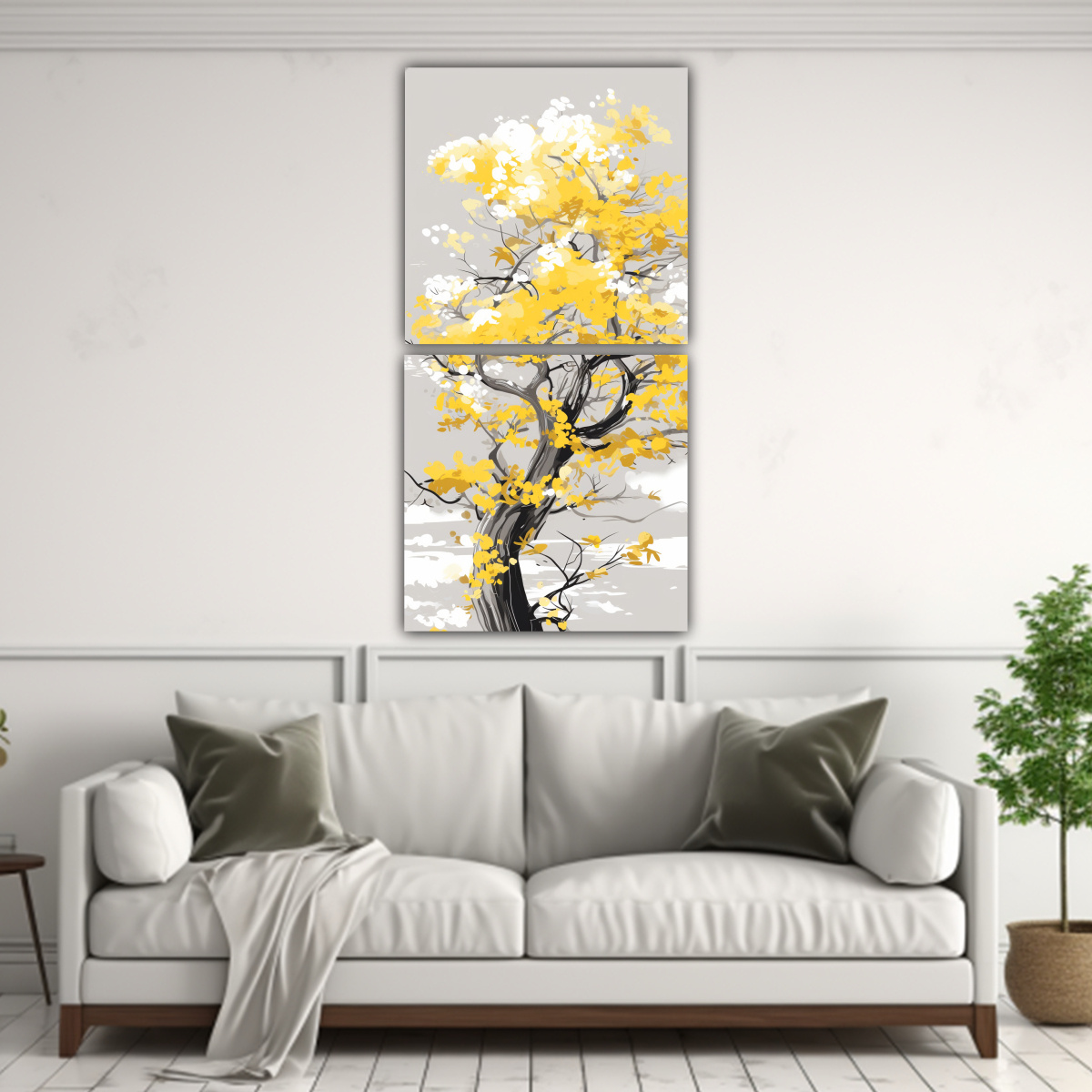 CUADROS CUADRO RESISTENTES A ROBLE AMARILLO Y 50X100 CM - 2
