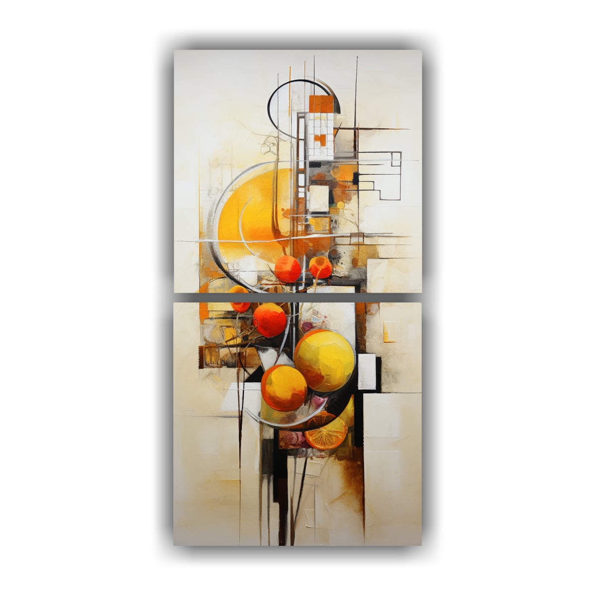 CUADROS DECORATIVOS PARA COCINA ABSTRACTOS 30X60 CM - 1