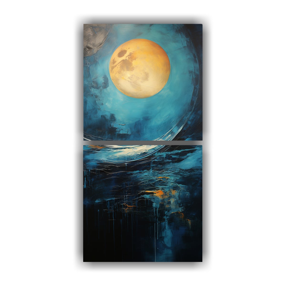 VENTA DE PINTURAS DECORATIVAS ABSTRACTAS DE 40X80 CM - 1