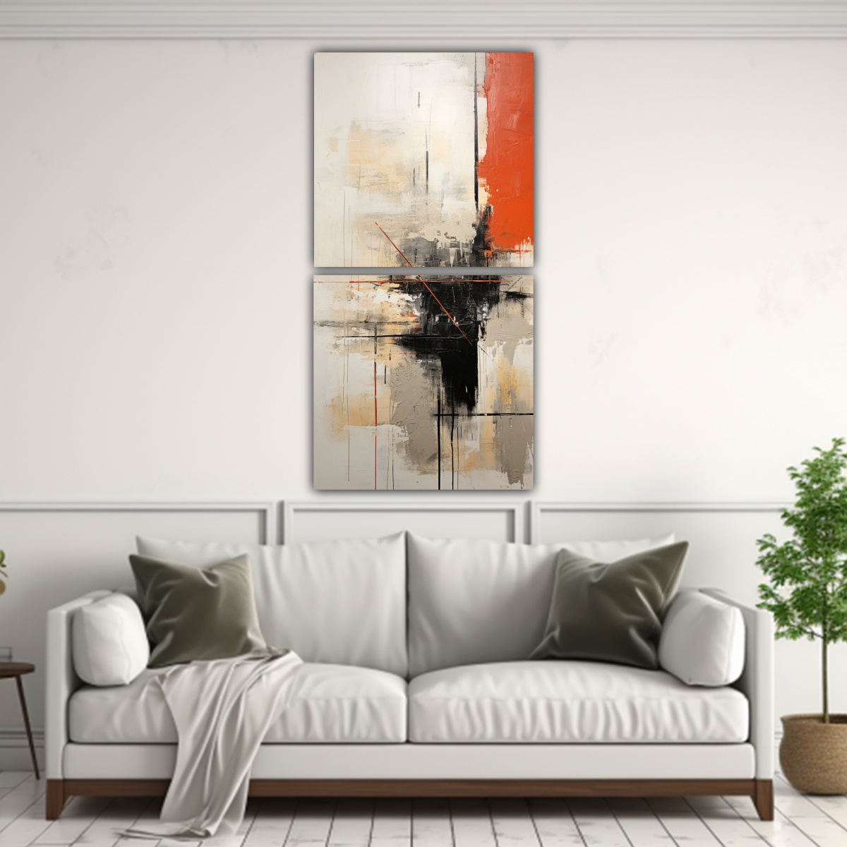 CUADROS DE VENTA CLÁSICOS ABSTRACTOS EN 60X120 CM - 2