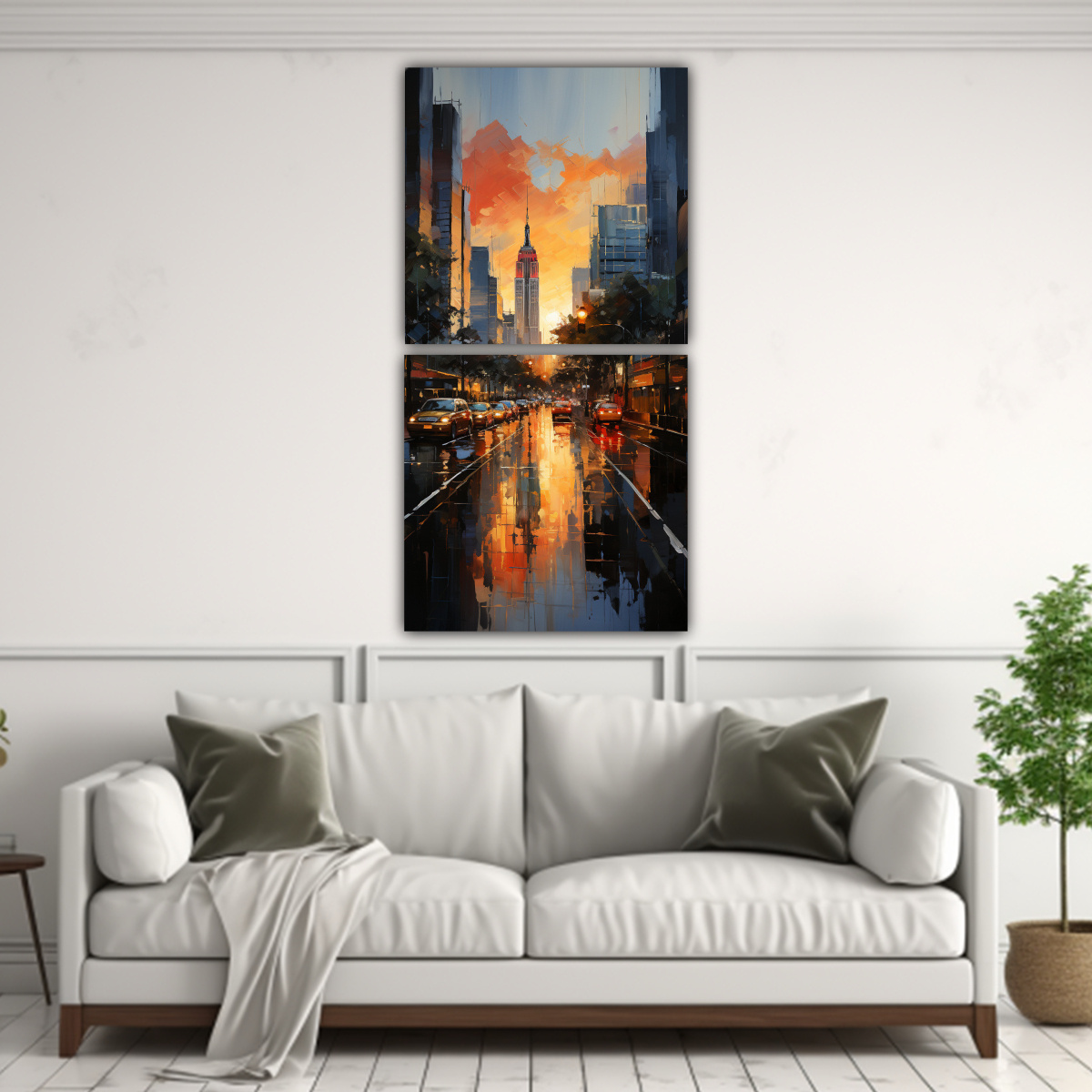 PINTURAS DECORATIVAS INSPIRADAS EN LA QUINTA 70X140 CM - 2