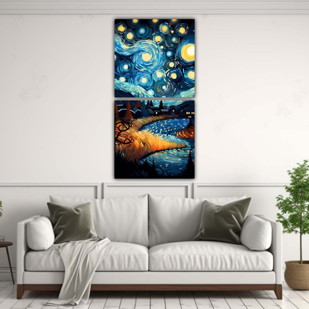 LIENZOS TEMA DIMENSIONES ABSTRACT 60X120 CM - 2