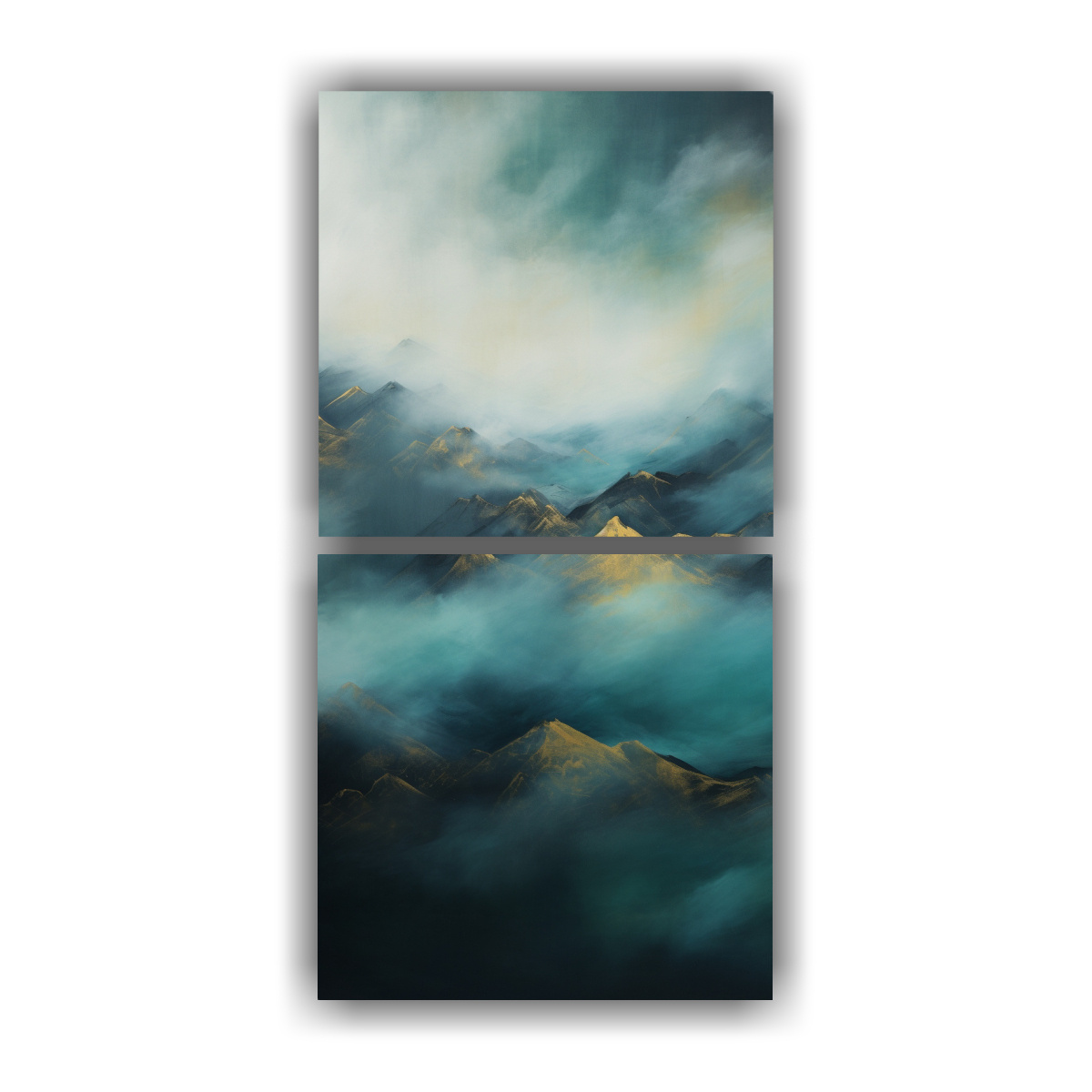 PINTURAS DECORATIVAS CON ESCENA DE MONTAÑA 80X160 CM - 1