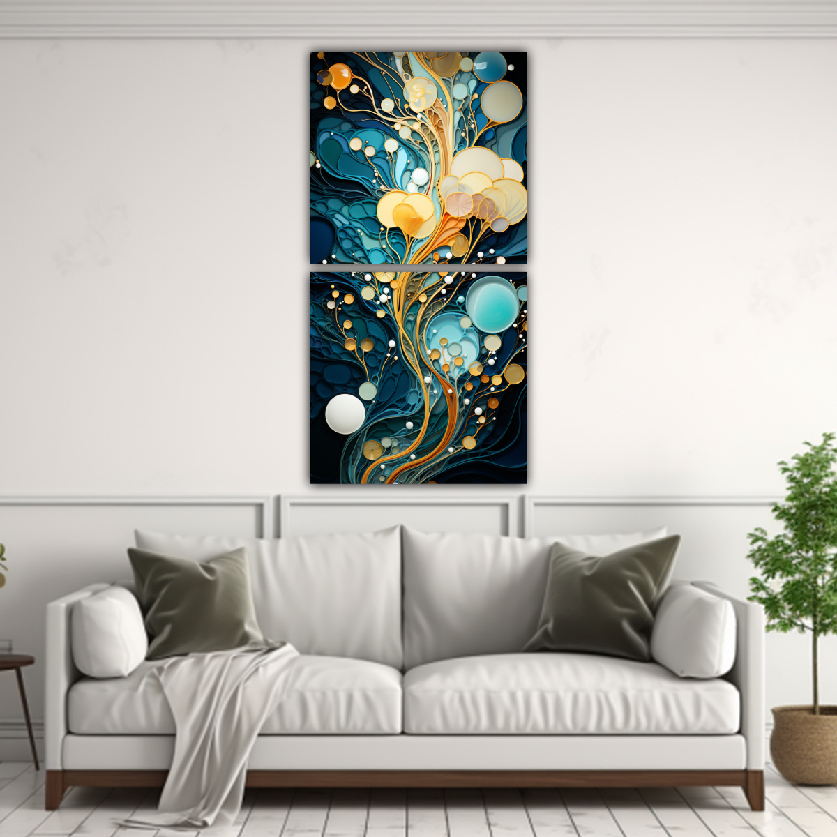 ARTES DE PARED MULTICOLORES CON DISEÑO TEXTURA 50X100 CM - 2