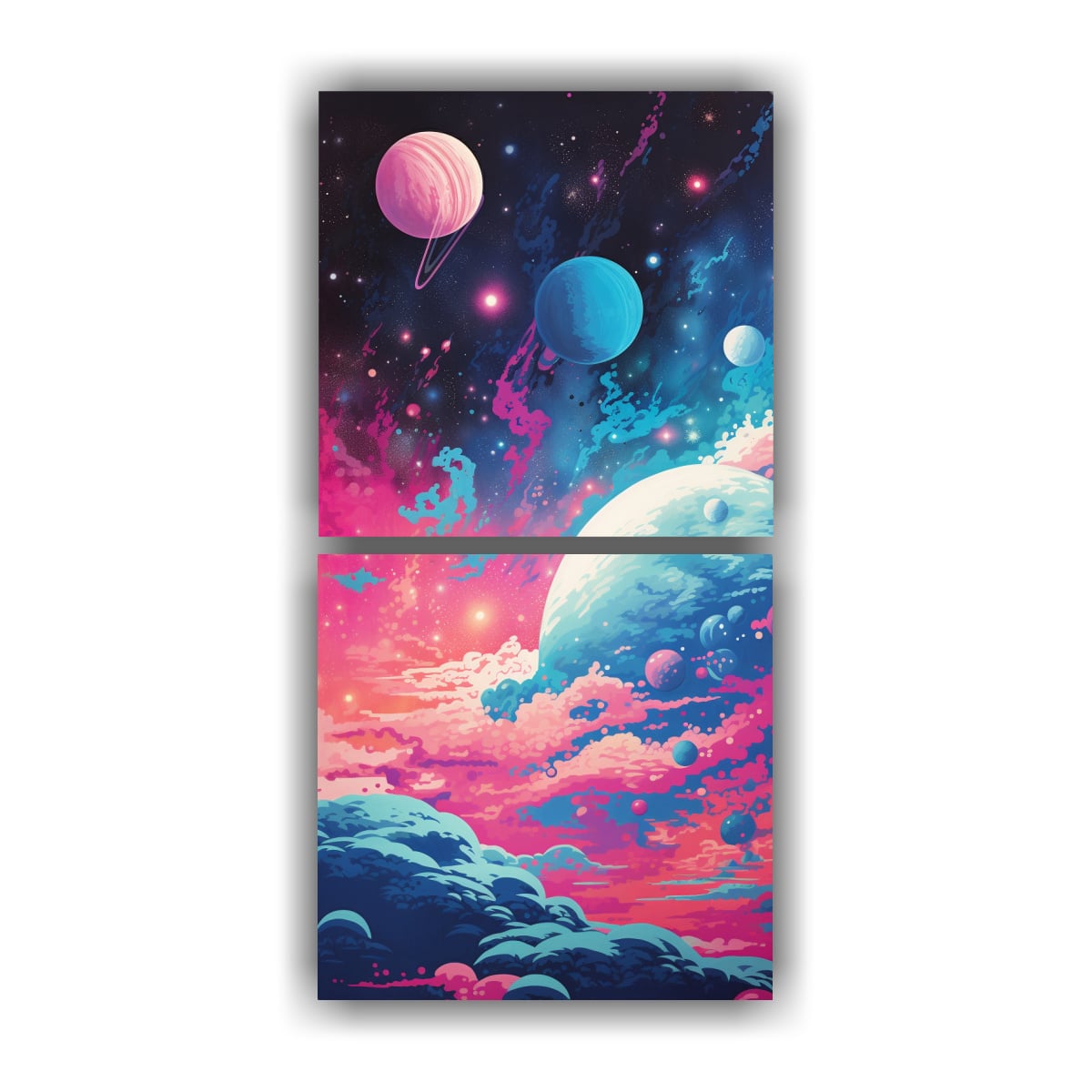 PINTURAS DECORATIVAS CON DISEÑO DE BELLEZA EN 80X160 CM - 1