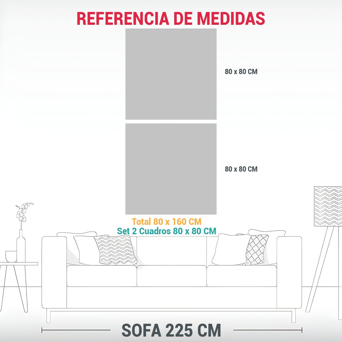 PINTURAS DECORATIVAS CON DISEÑO DE BELLEZA EN 80X160 CM - 3