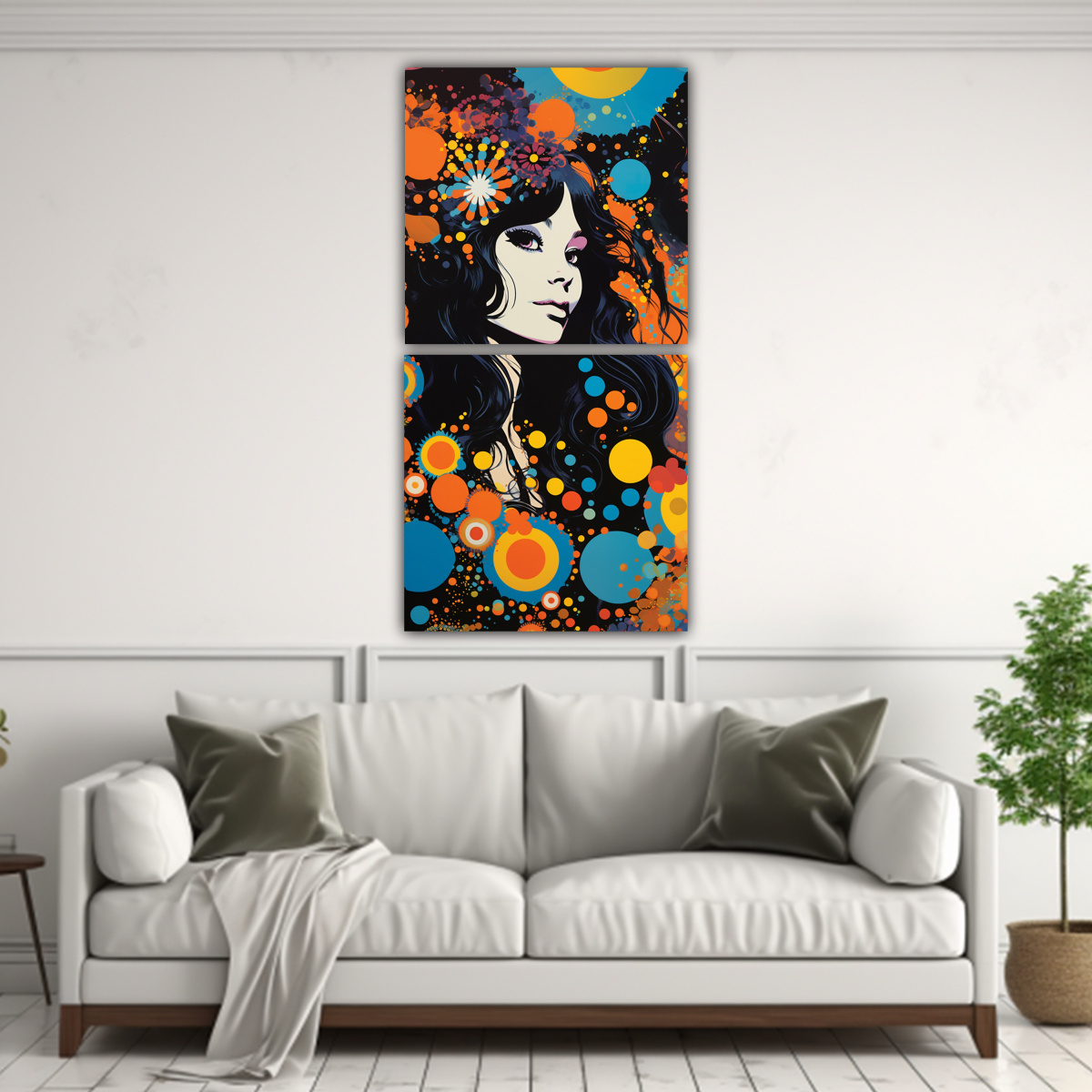 CUADRO IMPRESO BELLEZA CERCANA EXÓTICA 70X140 CM - 2
