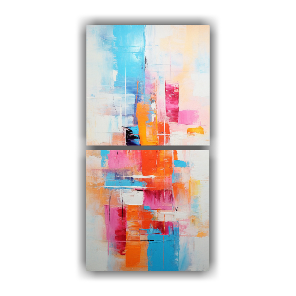 CUADRO ESTILO GALERÍA ARTE POP ABSTRACTO PARA 20X40 CM - 1