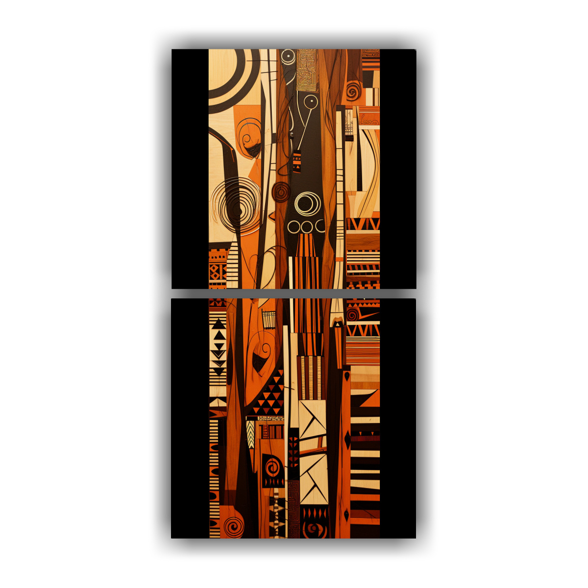 PINTURAS DECORATIVAS DE BAÑO DÍPTICO TEMA BAÑO 70X140 CM - 1