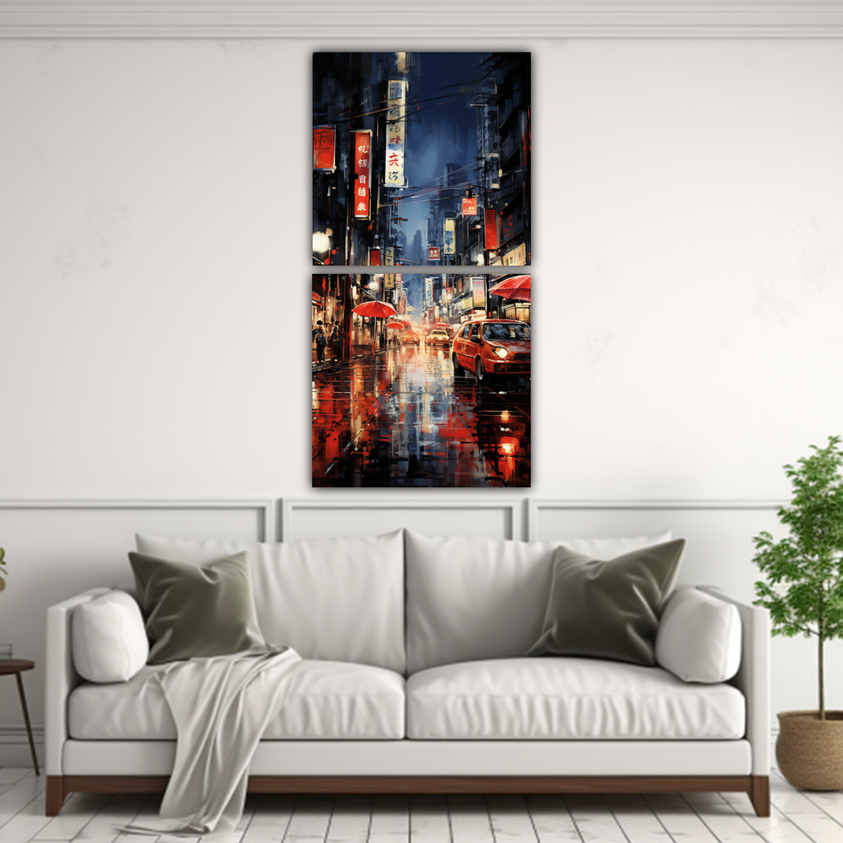 PINTURAS DECORATIVAS DE LIENZO VINTAGE PARA 70X140 CM - 2