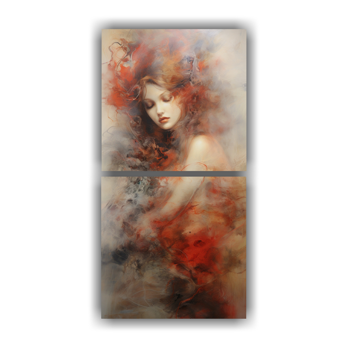 PINTURAS DECORATIVAS CON MOVIMIENTO ESTRELLADO EN 70X140 CM - 1
