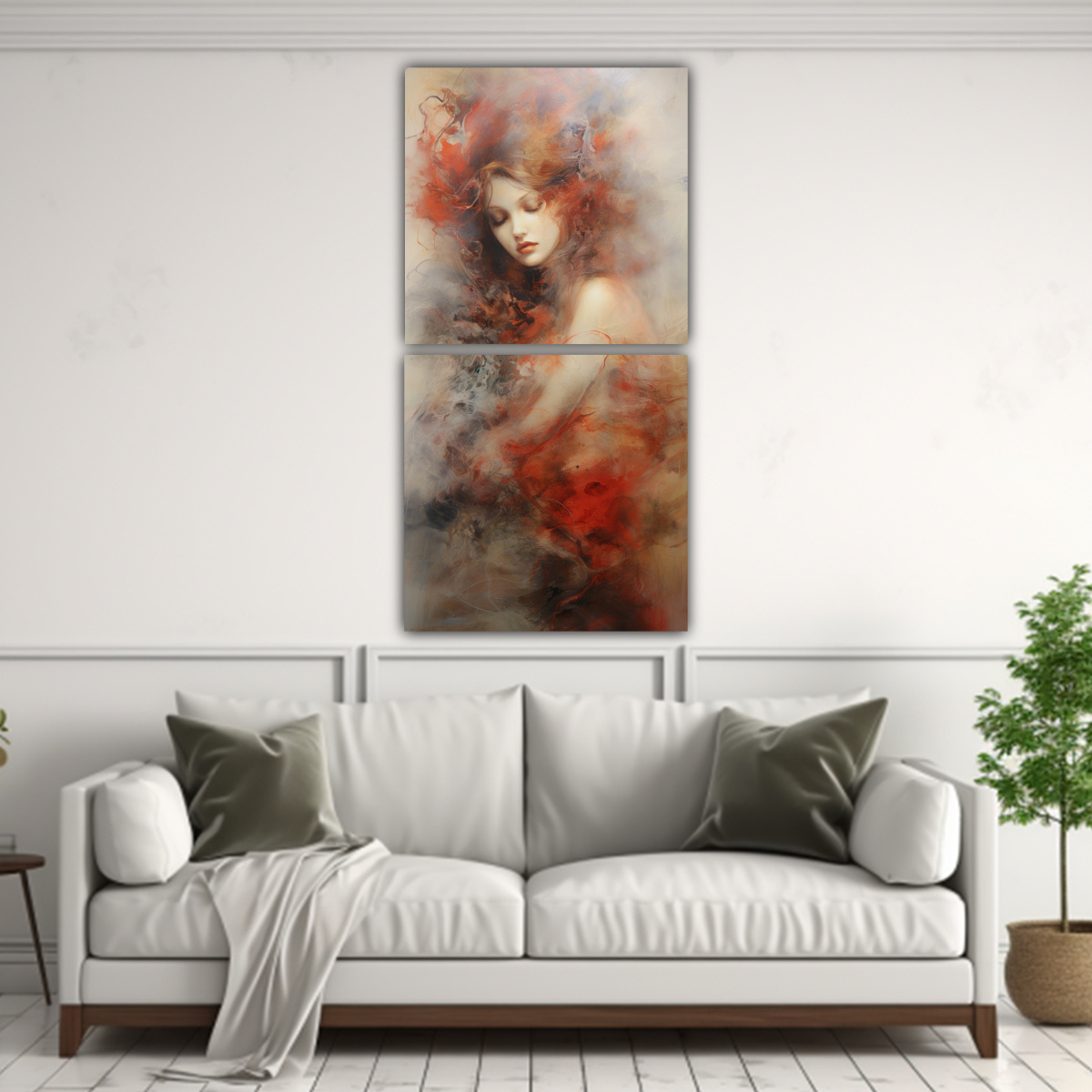 PINTURAS DECORATIVAS CON MOVIMIENTO ESTRELLADO EN 70X140 CM - 2