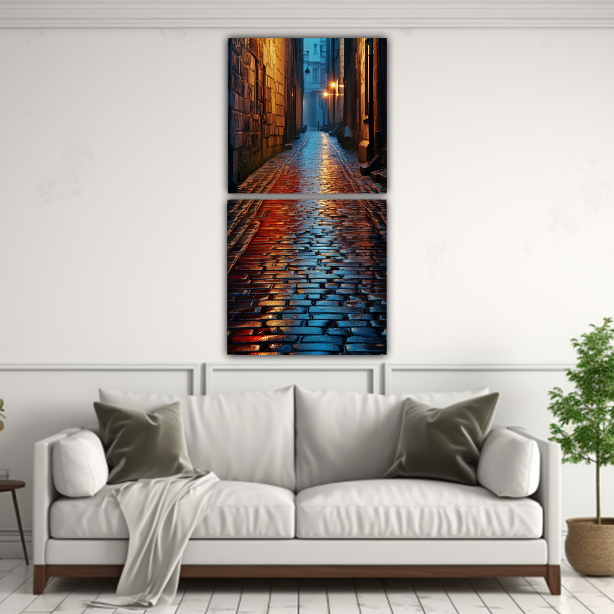 CONJUNTO 2 LIENZOS TELA DIBUJO PROFUNDIDAD 60X120 CM - 2