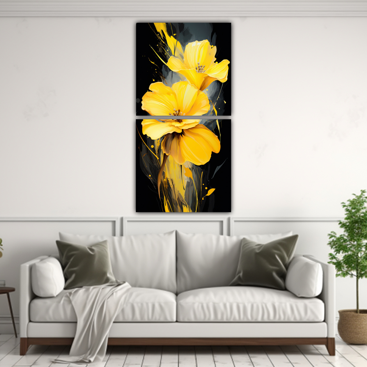 CUADRO DECORATIVO CON ESTILO NEONOIR Y COLORES 30X60 CM - 2