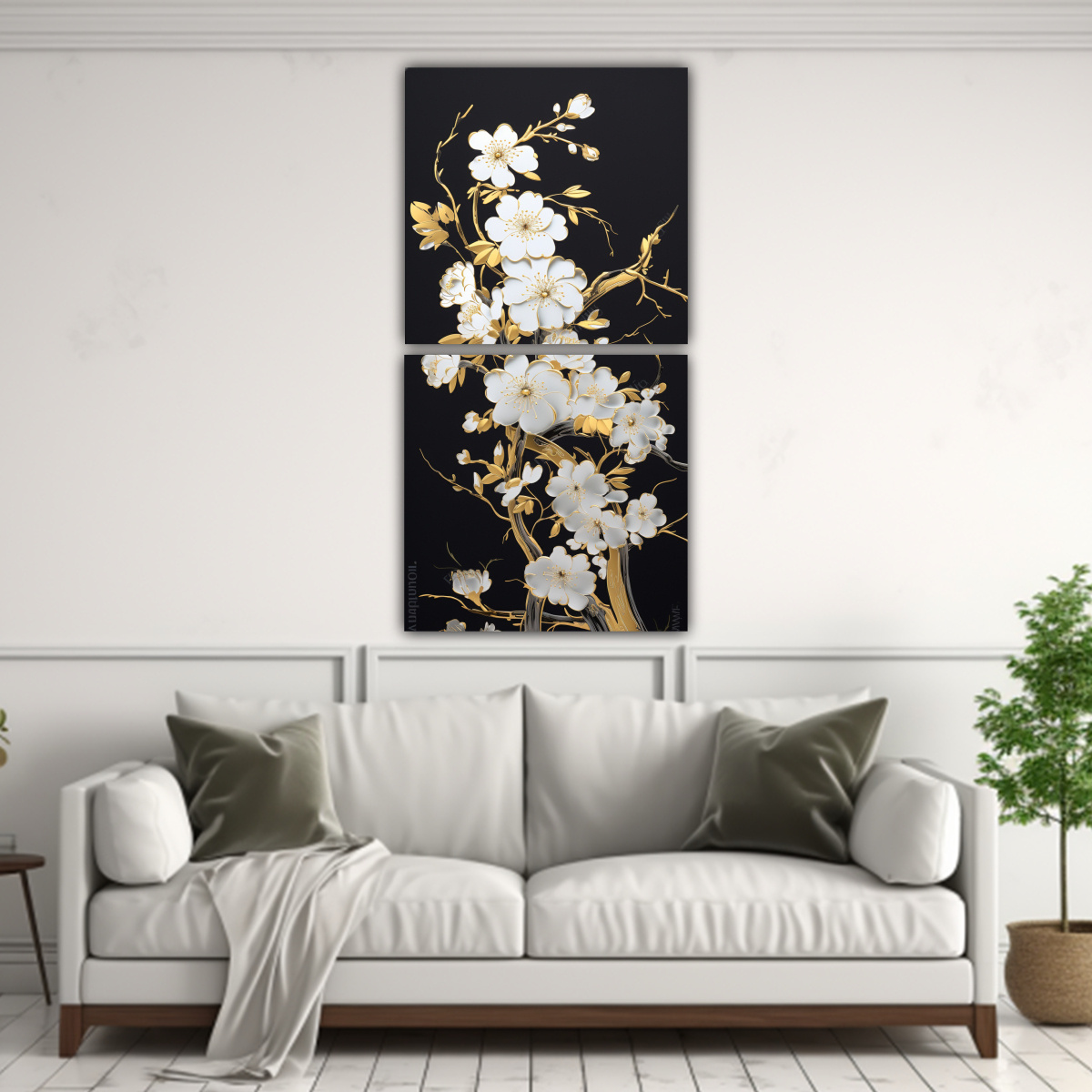 CUADRO DE ALTA CALIDAD EN BASTIDOR ELEGANTE 80X160 CM - 2