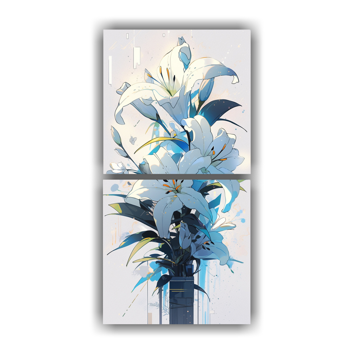 SET 2 LIENZOS DECORACIÓN REGALO ATMÓSFERA 60X120 CM - 1