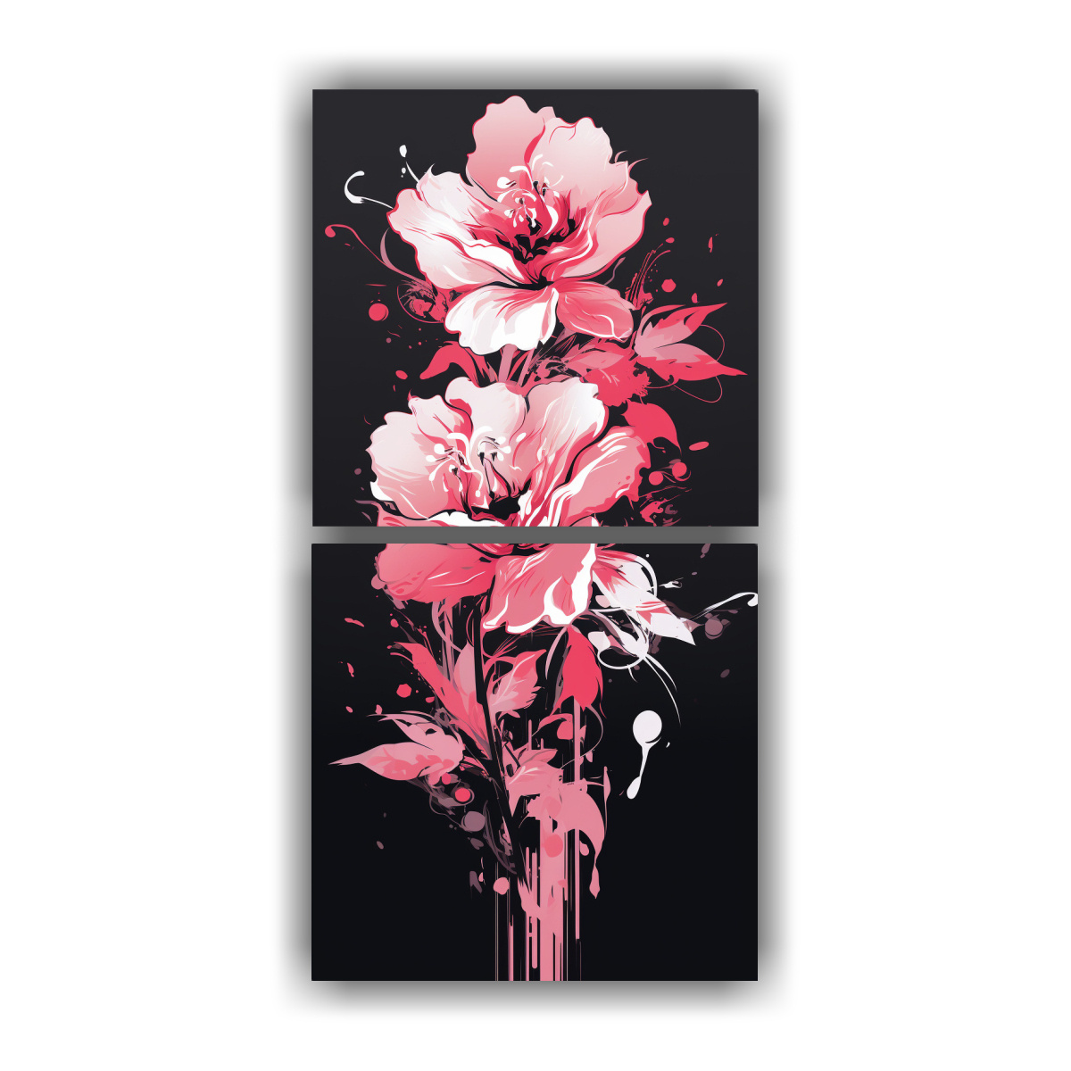 CONJUNTO 2 TELAS EN BASTIDOR CON ATMOSFERA 20X40 CM - 1