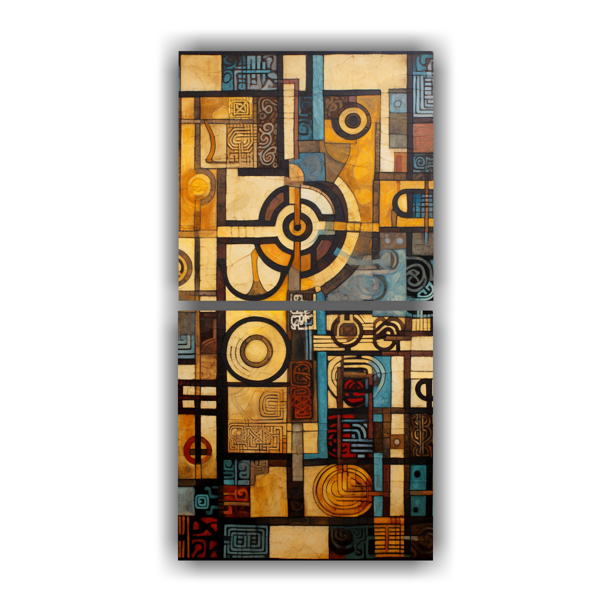 CUADRO DE PARED TEMÁTICA CELTA CON SÍMBOLOS 50X100 CM - 1