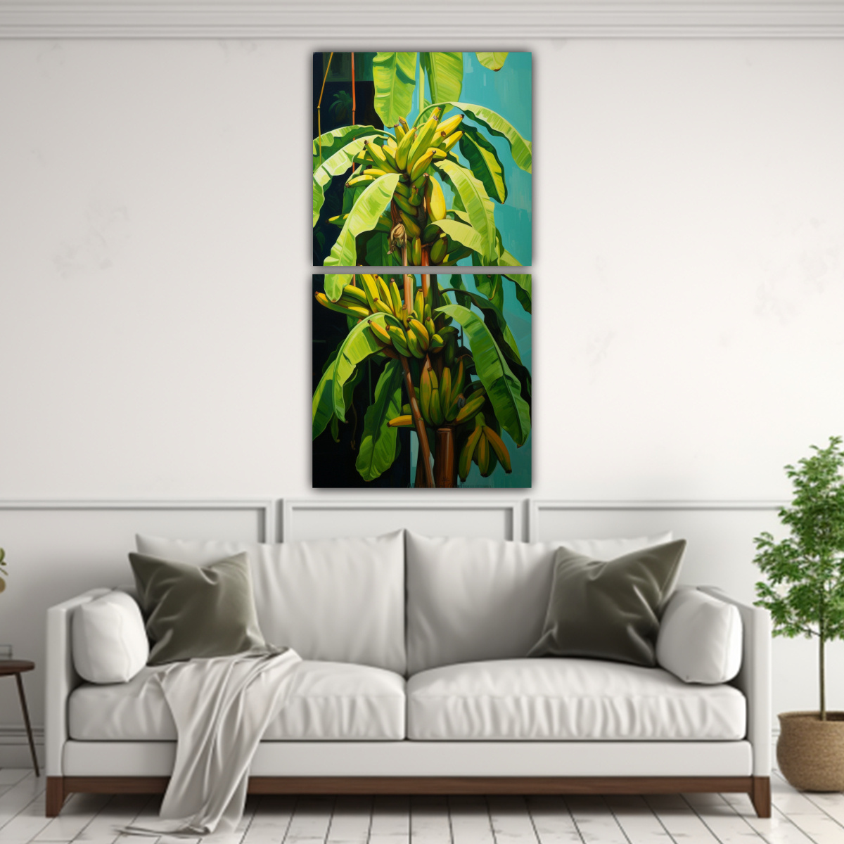 PINTURA ABSTRACTA DE ALTA CALIDAD ESTILO ÓLEO 70X140 CM - 2