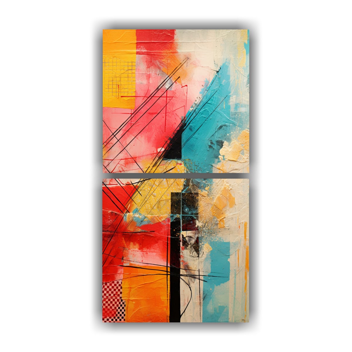 CUADROS DE COCINA VINTAGE CON COMPOSICIONES 60X120 CM - 1