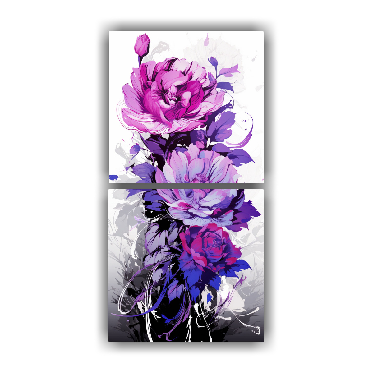 PINTURAS DE DECORACIÓN ESTILO NEONOIR EN LIENZO 50X100 CM - 1