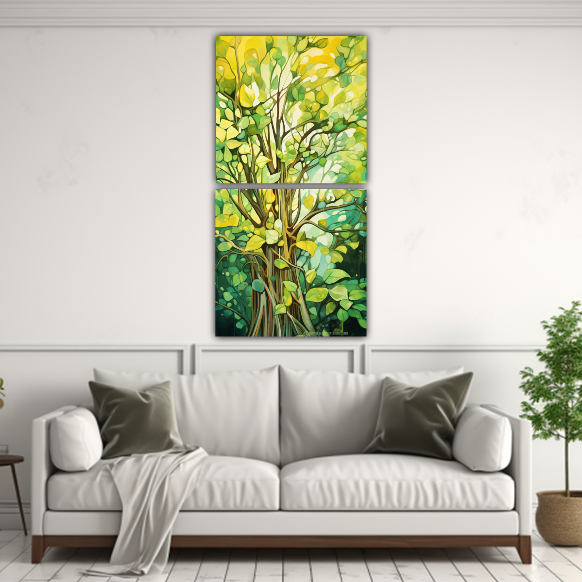 PINTURAS DECORATIVAS DE CONCEPTO DE BELLAS ARTES 20X40 CM - 2