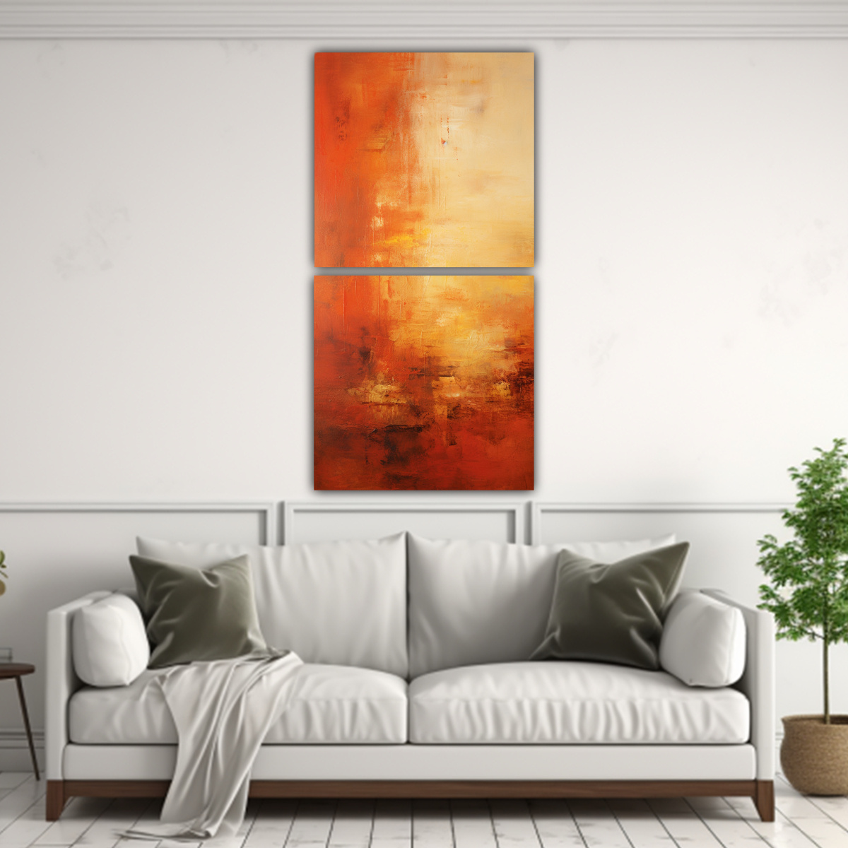 PINTURAS DECORATIVAS ABSTRACTAS INSPIRADAS EN EL 20X40 CM - 2