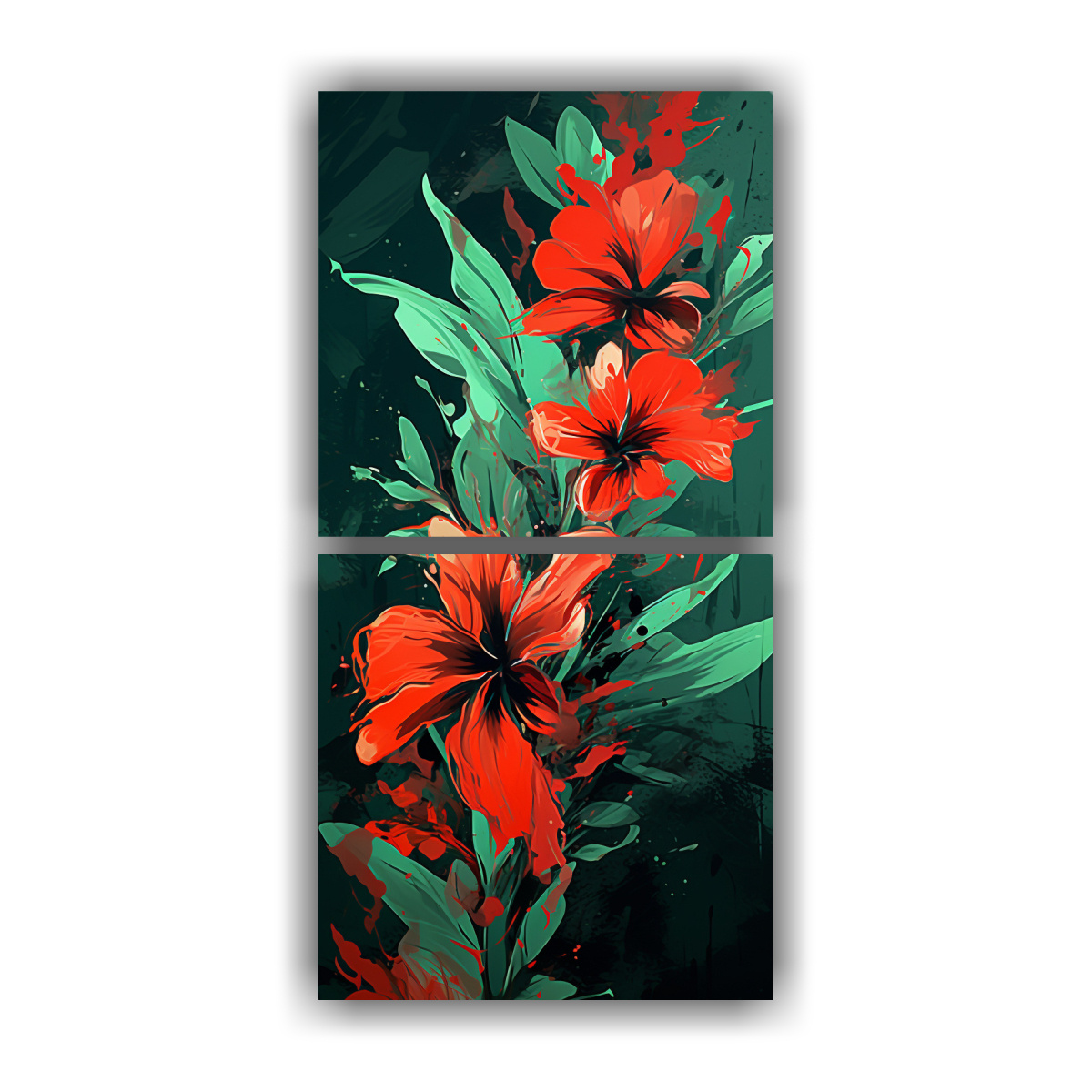 PINTURAS DECORATIVAS EN ESTILO NEONOIR, 60X120 CM - 1