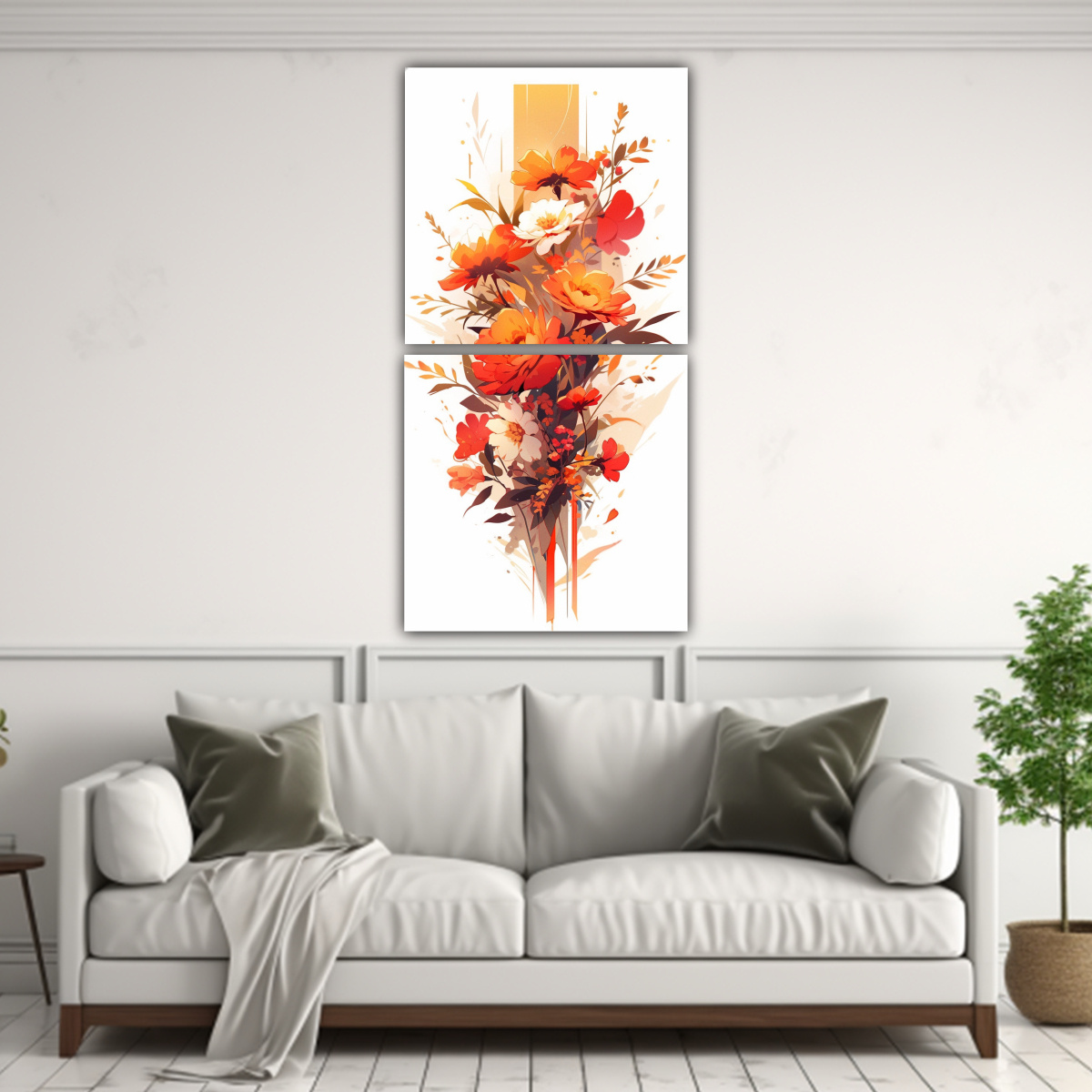 PINTURA DECORATIVA EN ESTILO NEONOIR DE ARMONÍA 30X60 CM - 2