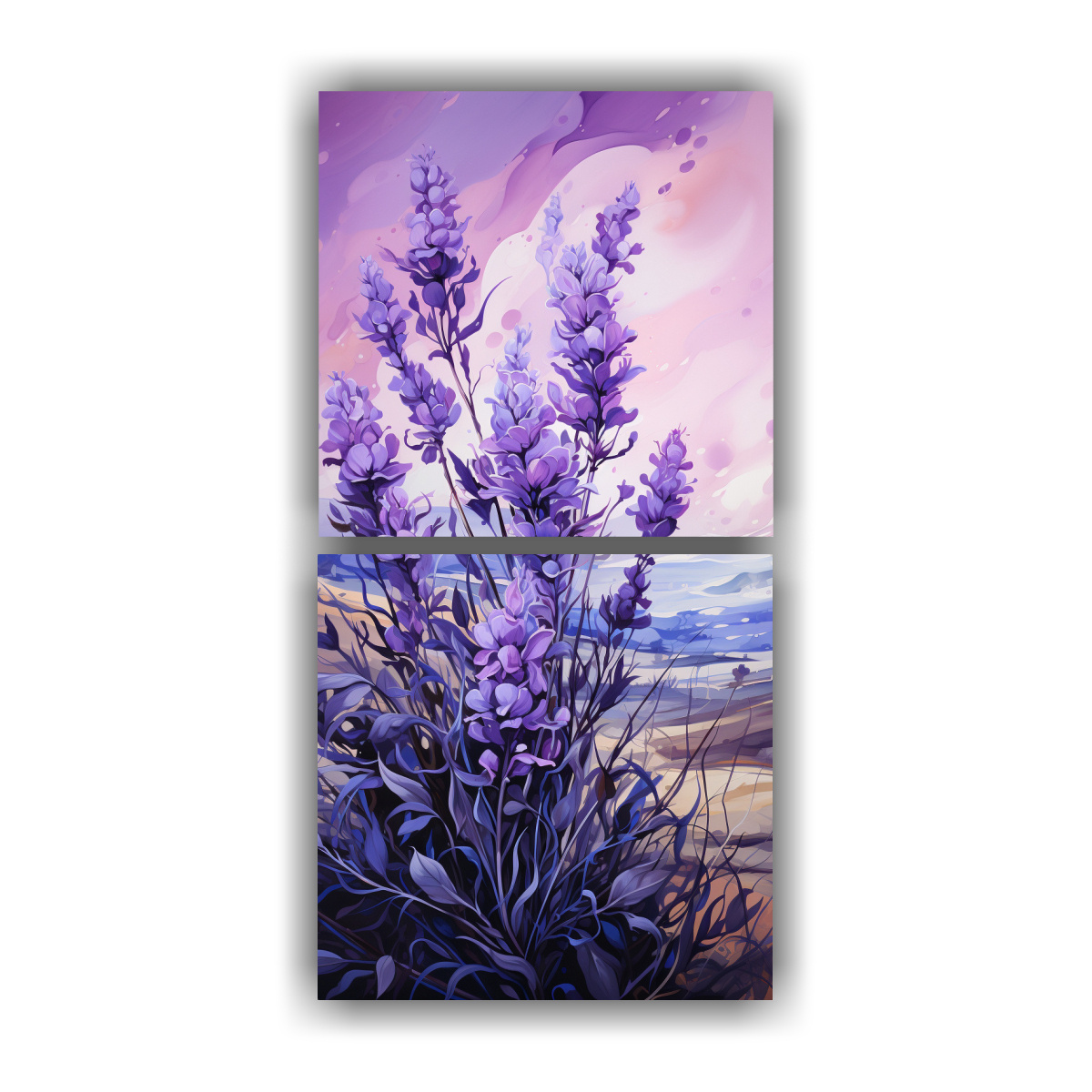 CONJUNTO DE 2 LIENZOS CÁLIDOS RECTANGULARES CON 80X160 CM - 1