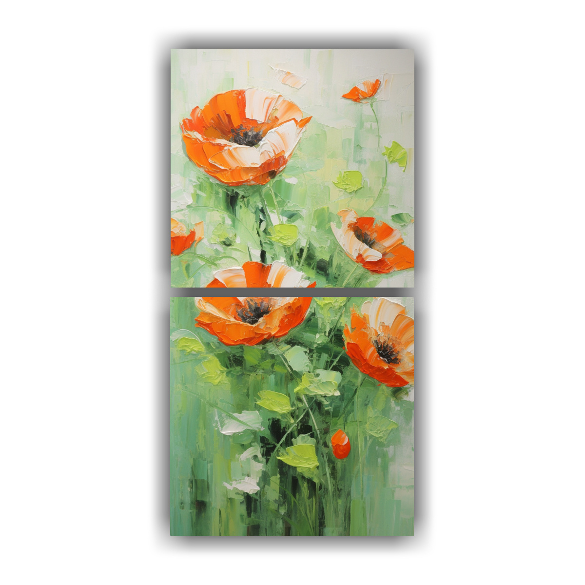 REGALO ARTES TEMA: PINTURA A GREEN AND ORANGE 60X120 CM - 1