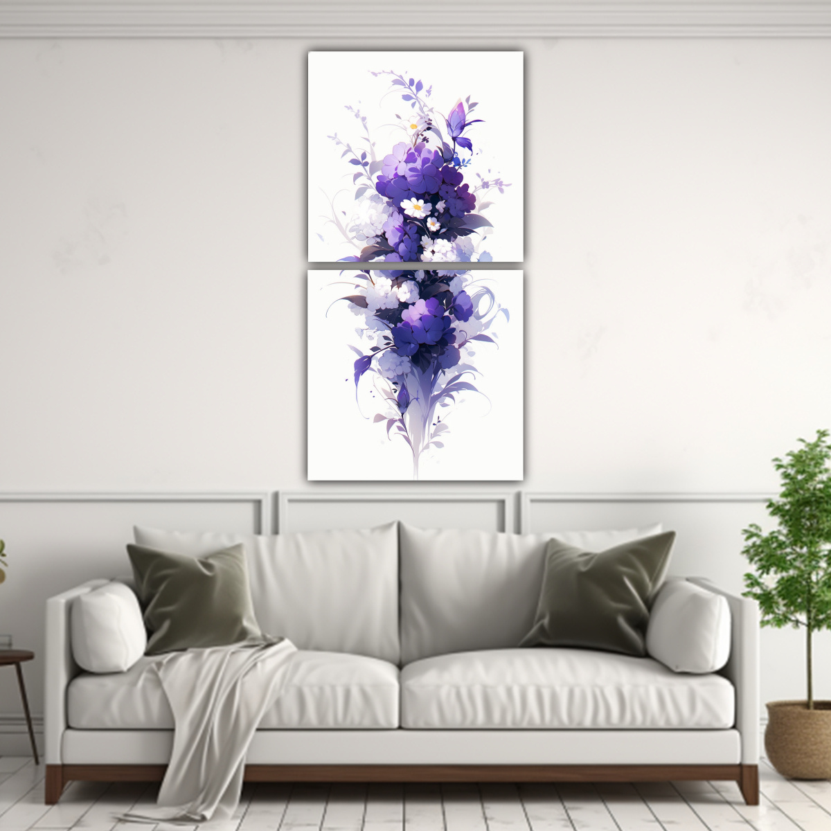 LIENZOS FINAS LÍNEAS FANTASÍA PÚRPURA Y 80X160 CM - 2