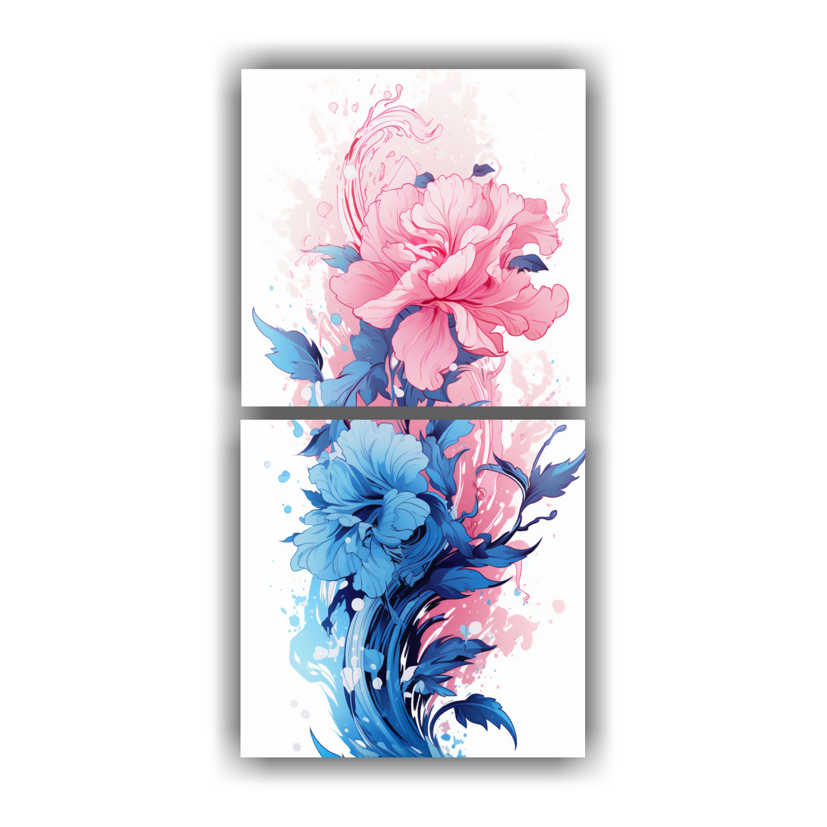 LIENZOS ENIGMÁTICOS ROSA Y AZUL ATMOSFERA 70X140 CM - 1