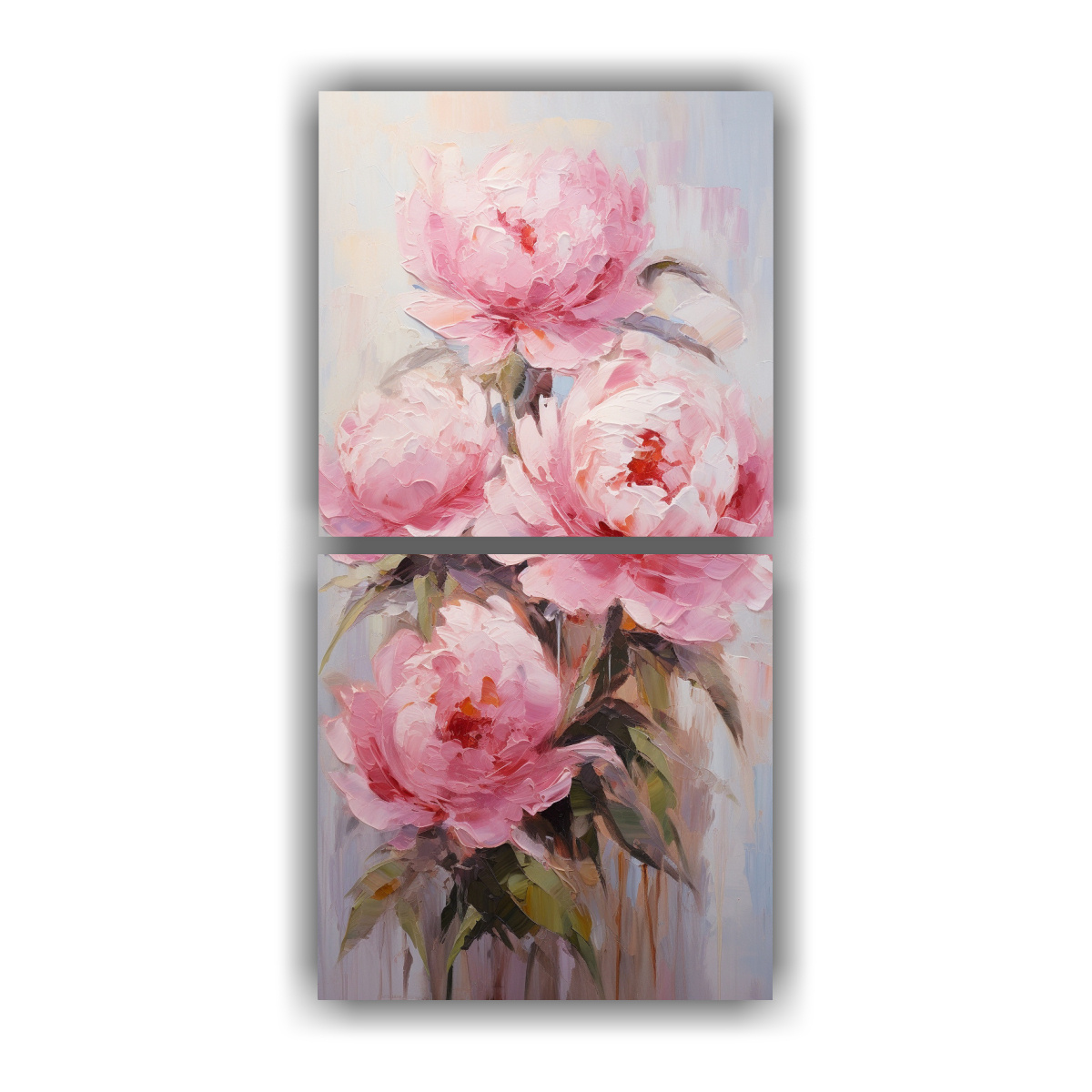 PINTURA EN LIENZO DE HERMOSO EQUILIBRIO VISUAL DE 20X40 CM - 1