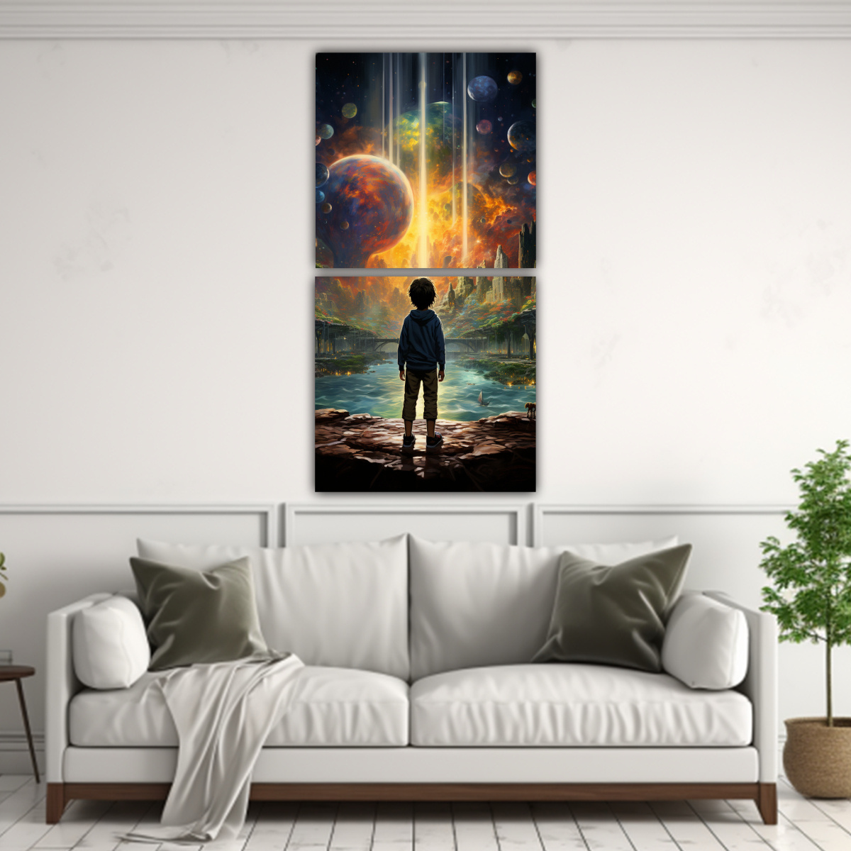 PINTURAS DECORATIVAS CON PALETA DE COLORES 60X120 CM - 2