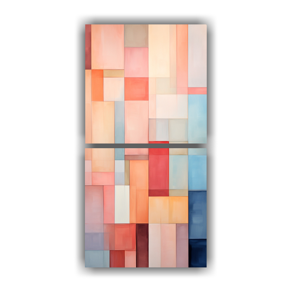 CUADROS VANGUARDIA ALEGRÍA GEOMÉTRICA NY, 80X160 CM - 1