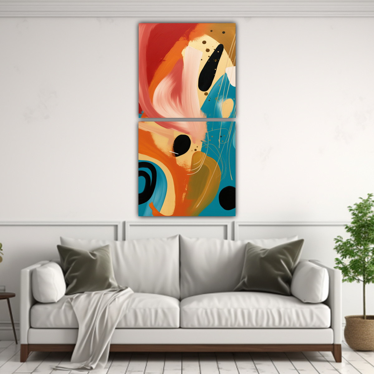 DOS ARTES ESPECTACULAR SURREALISTA PARA 30X60 CM - 2
