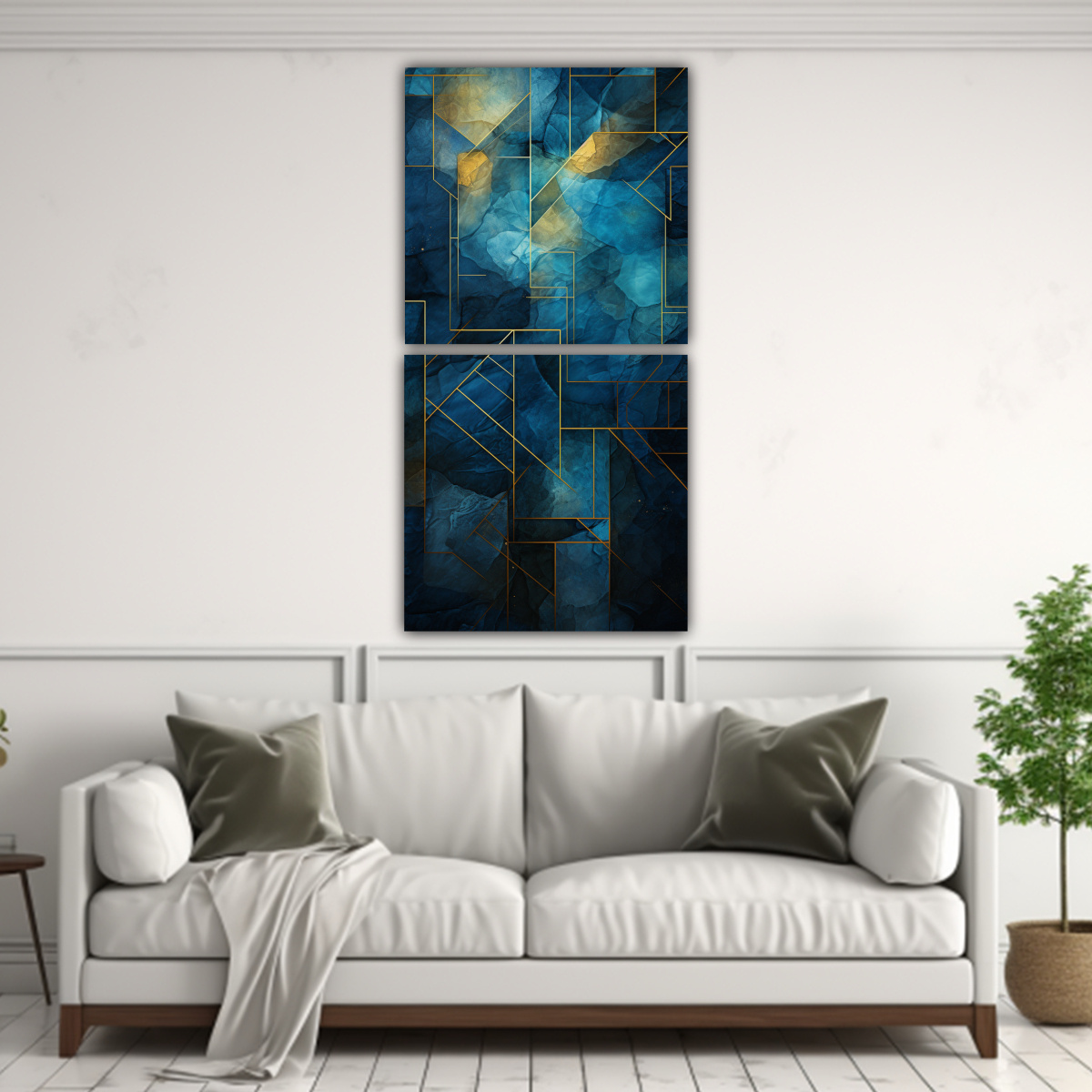 PINTURAS DECORATIVAS CON DISEÑO CONCEPTUAL CALMA 30X60 CM - 2
