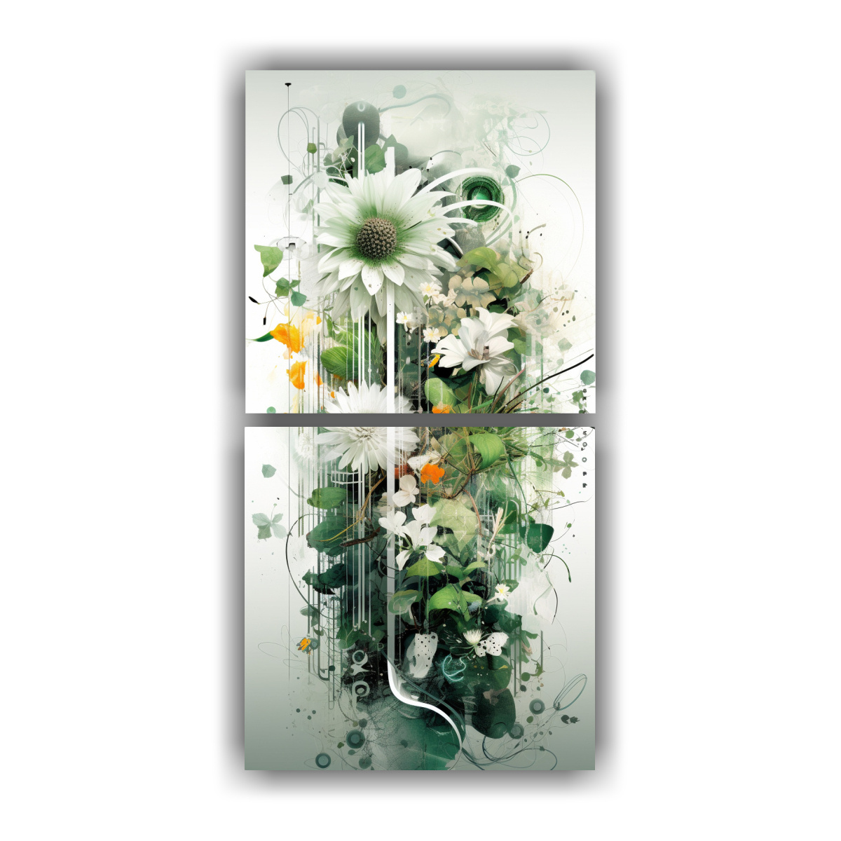 CUADRO DECORATIVO TEMÁTICA ABSTRACTA FUSIÓN DE 20X40 CM - 1