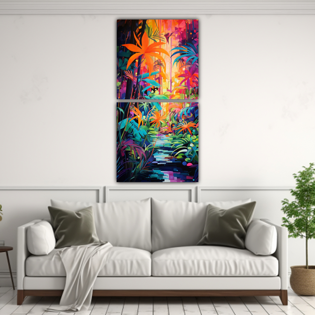 PINTURAS DE PARED MODERNAS EN ESTILO POP ART QUE 60X120 CM - 2