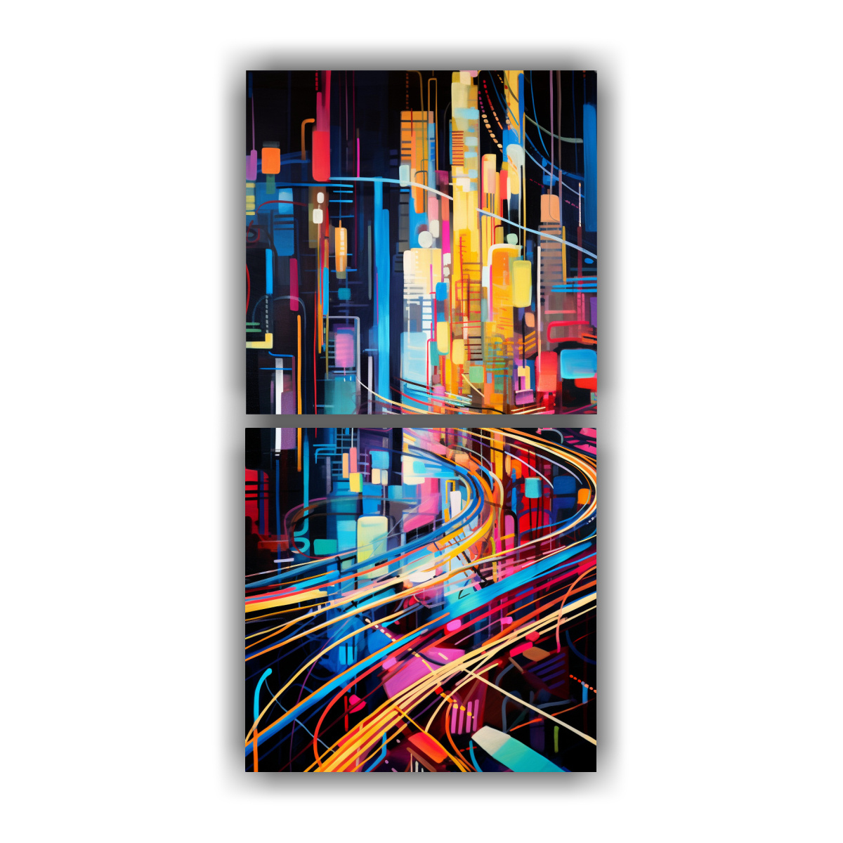 CUADROS CREATIVOS CON PATRONES ABSTRACTOS 70X140 CM - 1