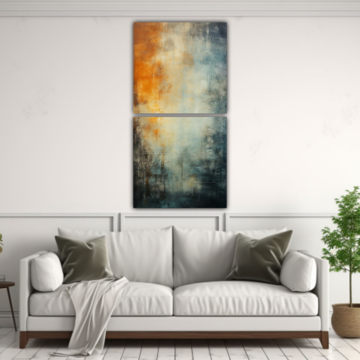 LIENZOS TELA MOVIMIENTO PERSPECTIVA GRUNGE 70X140 CM - 2