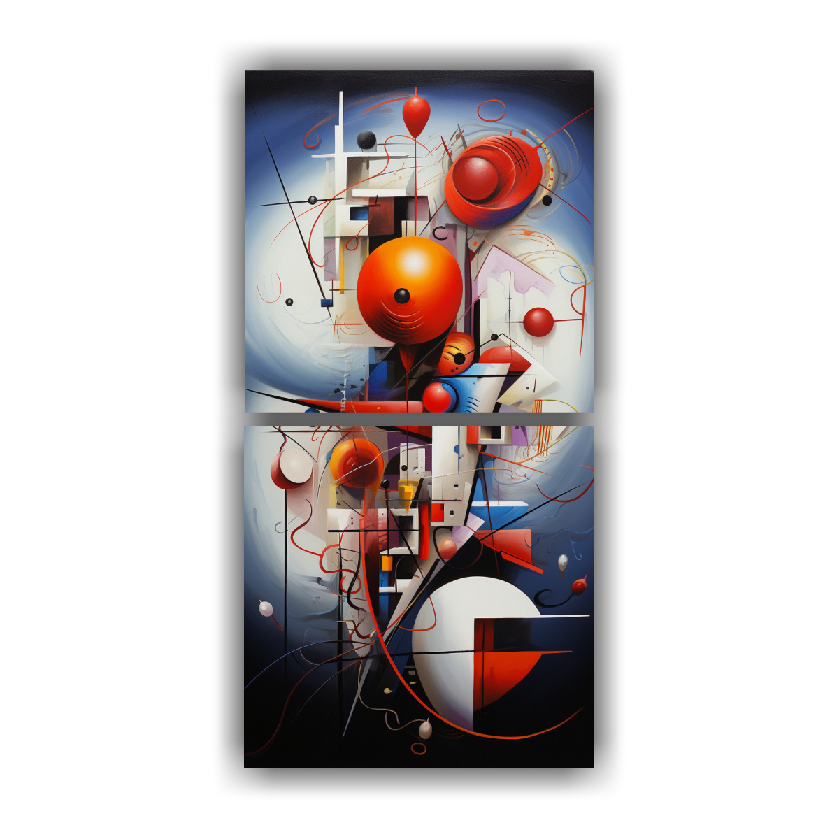 CUADROS ABSTRACTOS BARATOS: INSPIRACIÓN Y PODER 60X120 CM - 1